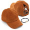 C.C BT-791 Baseballkappe, verwaschenes Design, Baumwolle, Denim, Criss-Cross Pferdeschwanz-Hut, BT-780, camel, Einheitsgröße