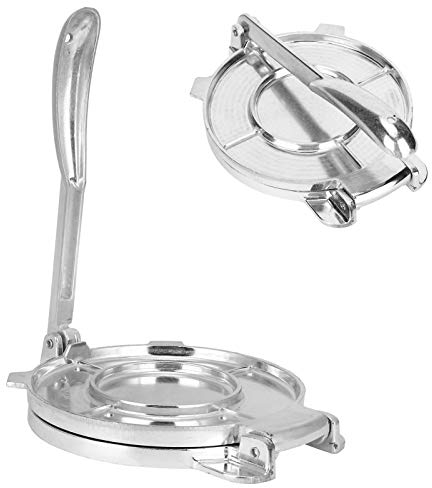 DIY Tortilla Press Maker, Dumpling Pizza Dough Pastry Press Maker, Pre-Seasoned Tortilla Maker, for Flour Tortilla, Roti, Tawa or Dosa