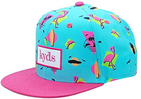 kyds Kinder Snapback Cap für Jungs und Mädchen ab 2 Jahren, aus 50% Baumwolle und 50% recyceltes Polyester, Coole Mütze und Cap im Miami Beach Design für Kinder und Kleinkinder mit der Größe 50-55cm