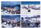 Set mit 4 Drucken – 15,2 x 10,2 cm – Saint Moritz St Travel Ski Schweiz Poster Foto 15 x 10 cm Geschenk