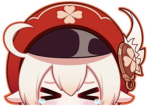 Genshin Impact Anime Aufkleber Klee – Peeker Style Sticker – Manga Deko – 13 cm groß