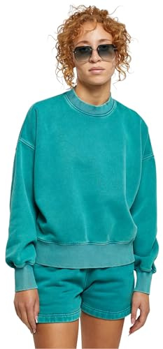Urban Classics Damen Ladies Oversized Stone Washed Crewneck