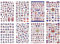 Fituenly 8pcs / Set 4 Juillet Stickers Nail Art USA Flag Sticker Nation National Nail Sticker DIY Manucure Décalages Américaine Indendendence Nail Art