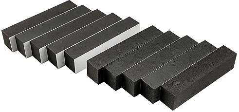 Musiclily Pro 80x18x15mm Selbstklebendes Pickup Schaumstoff Unterlage Pickup Foam für Jazz Bass Tonabnehmer, Schwarz (10 Stück)