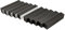 Musiclily Pro 80x18x15mm Selbstklebendes Pickup Schaumstoff Unterlage Pickup Foam für Jazz Bass Tonabnehmer, Schwarz (10 Stück)