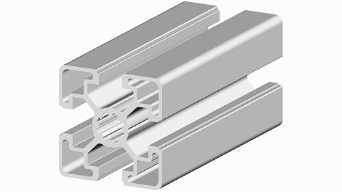 RS PRO Alu Strebenprofil 45 x 45 mm, 4-fach Nut 10mm, Länge 3m