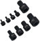 Stubby Impact XZN Spline Triple Square Male Sockets M4 – M18 Mixed Drive 9pc