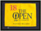 Golf Flag Frames Open Championship/British Open Flag Frame - 16x22 Black Wood Frame Holds 13x19 Souvenir Flag, Black Moulding, Indigo Blue Mat