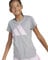 adidas Bambina Essentials Cotton T-Shirt, Medium Grey Heather/Clear Pink, 14-15 Years