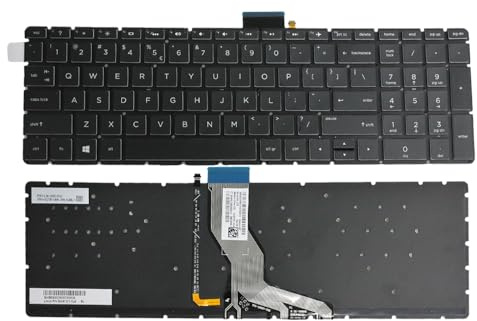 Zahara Repuesto de retroiluminación de teclado negro para HP Pavilion 15-CC116CL 15-CC123CL 15-CC154CL 15-CC158NR