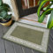 Fit Even Greeky Door Mat – Non-Slip Washable Doormat, Heavy Duty Welcome Dirt Trapper, Water Absorbent Floor Mat for Indoor/Outdoor Use, Front Entrance, and Kitchen (Green & Cream, 50x80 cm)