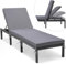 TLGREEN Sonnenliege,Outdoor Liege Klappbar,mit 4-stufig höhenverstellbare Rückenlehne und EIN 5cm hohes Kissen，Eisenrahmen und Rattan,Strandliege für Garten, Terrasse & Balkon 198 x 64 x 28.5 cm