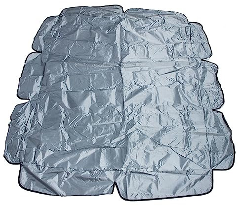 GAROZATION Swing Canopy Outdoor Swing Shade Swing Sun Shade Outdoor Glider Canopy Replacement Canopy Cover for Garden Seat Protector Garden Swing Replacement Canopy 190t Silver Coated Fabric