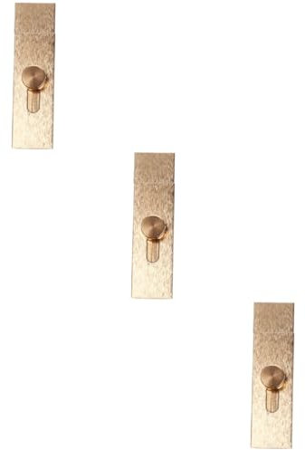 ARTIBETTER 3 Pezzi 4 Spina Senza Perforazione Blocco Scorrevole Chiavistelli Della Serratura Della Porta Chiavistelli Del Cancello Serratura a Catena Per Porta Resistente Lega Di Alluminio