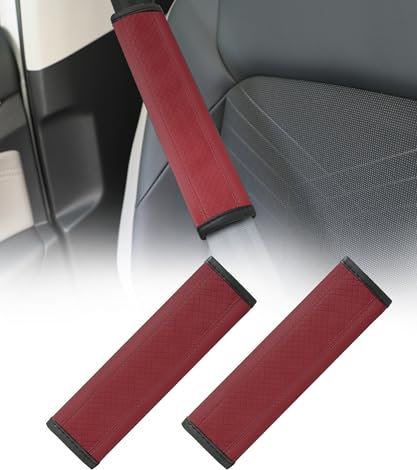 Flaconi Auto Gurtpolster,Gurtpolster Auto,Gurtpolster,Gurtschoner,Gurtpolster Auto Erwachsene,Gurtschoner Auto,Gurtpolster Erwachsene (Rot)