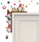 KASESSS Türrahmen Deko Weihnachten, Weihnachtsdeko, Niedliche Zwerg-FigurWände Türdeko mit Rundaufkleber Holz Lustig Weihnachtsecktürrahmen zum Deko Befüllen und Aufhängen Festival Ornament Home Decor