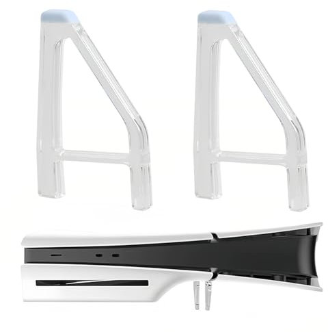 Horizontal Stand for PS5 Slim Pro, Simple Cooling Feet Compatible with Sony PlayStation 5 Console DE UHD Disc Edition Bracket Holder Flat Base
