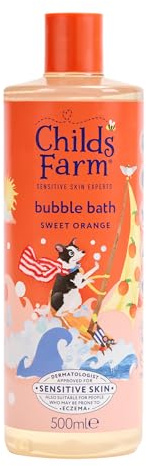 Childs Farm Kids Bubble Bath, Sweet Orange | Gently Cleanses & Soothes | Suitable for Dry, Sensitive Skin, 500ml