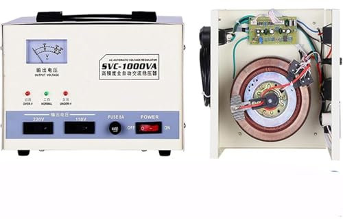 MAHWER Stabilizzatore di Tensione Domestico, stabilizzatore di Corrente Domestico monofase 220V con condizionatore di Potenza con Protezione da sovratensione(1000W)