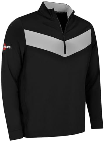 Callaway Golf Mens Odyssey 1/4 Zip Stretch Wicking Pullover Golf Sweater