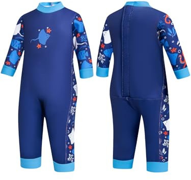 Summshall Combinaison de plongée thermique pour bébés et tout-petits – Garde au chaud, protection UV et séchage rapide, parfaite pour la natation, la plage et la piscine