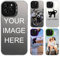 AnNengJing Personalised Photo Phone Case - Hard TPU Protective Back Cover Customized for iPhone 14 Pro Max-Black