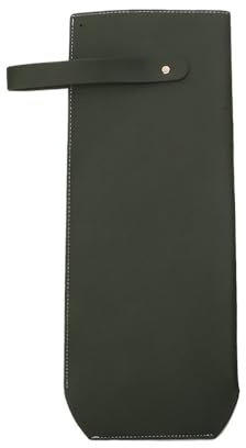 HUIJIQX Bolsa de embalaje de vino de piel sintética falsa, elegante botella de vino, bolsa protectora con asa para suministros de fiesta, Verde-5 unidades, As pic