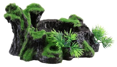 SEWOART Künstliche Wurzel Fischversteck Hohles Reptil-Haus Für Aquarienlandschaft Dekoration Mit Versteckmöglichkeiten Für Fische Sicher Und Für Aquarium