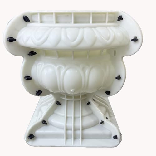 EAIVENY Extra Large Concrete Pot Molds with Drainage - Heavy Duty 19.68x19.68x19.68 Giant Planter Mold, Reusable Thickened Cement Moulds for DIY & Commercial Use