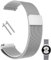 Compatibile con TicWatch Pro/Asus Vivowatch/LG W 150/ZENWATCH 22 mm in acciaio inox maglia magnetica cinturino per Galaxy Watch 46 mm/Watch 3 45 mm Gear S3 Frontier/Classic donne uomini, A