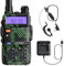 eSynic Professional uv5r Walkie Talkies Rechargeable UV-5R Radio Walkie Talkies Dual Band VHF/UHF Clear Calls 2 Way Radio Long Range with LED Display 128CH Supports VOX FM Functions for In&Outdoor