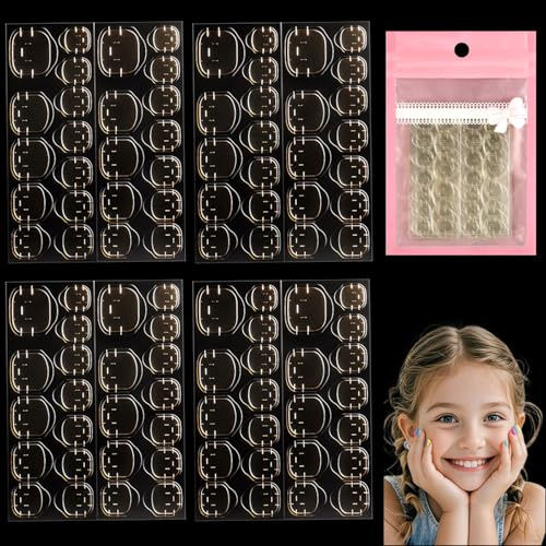 10 Blatt 240 Pcs Kinder Nagelkleber Pads for Kunstnägel Wasserdicht Klebepads Nägel for Mädchen Transparent Press on Nail Glue Pads for Nail Tips