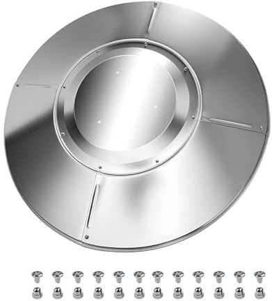 Helilyco Aluminium-Terrassenheizer, Reflektor, Schirm-Form, Gasheizungen, Silber