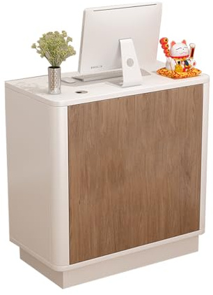 Rezeptionstisch für Schönheitssalon, abschließbare Schublade, Rezeption, Theke, Einzelhandel, Kassentisch, Laden, Rezeption für Convenience & Bekleidungsgeschäfte, 60 x 40 x 88 cm