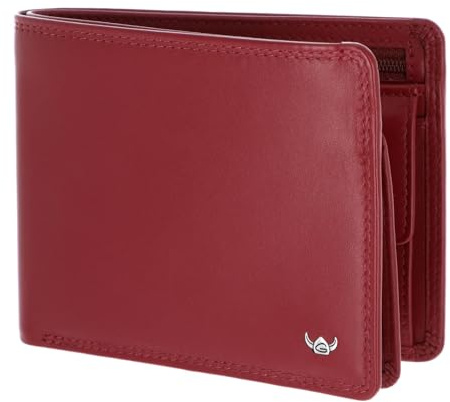 Golden Head Leder Geldbörse Polo RFID Protect Scheintasche mit RV 1364 Rot dunkelrot