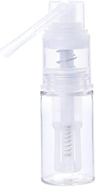 Duster Sprayer,Edible Glitter Spray Bottle Empty,Multi-Purpose Transparent Plastic Powder Spray Bottle for Cakes Craft Scrapbooking Cardmaking(14ml)