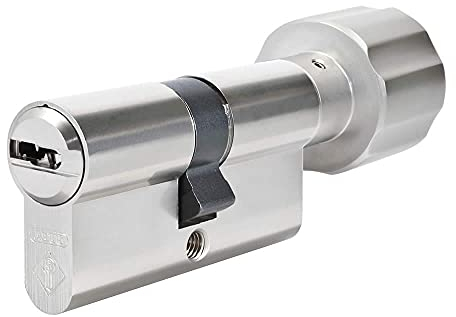 ABUS Bravus 2000 Knaufzylinder 45/40K | Zylinder mit Knauf Profilzylinder Schließ-Zylinder mit Kopierschutz Intellitec System | Patentschutz bis 2030 | Inklusive 5 Wendeschlüssel | Sicherungskarte