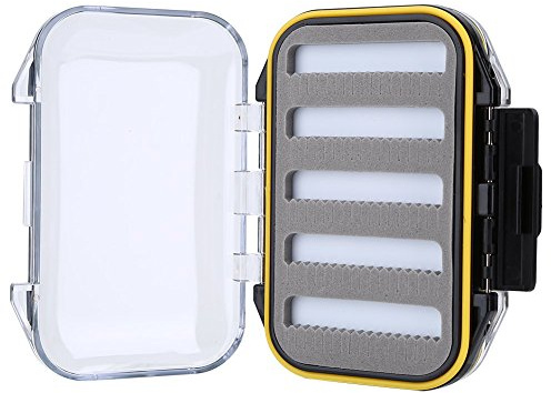 VGEBY wasserdichte Köderbox zum Fliegenfischen mit Schaumstoffpolsterung