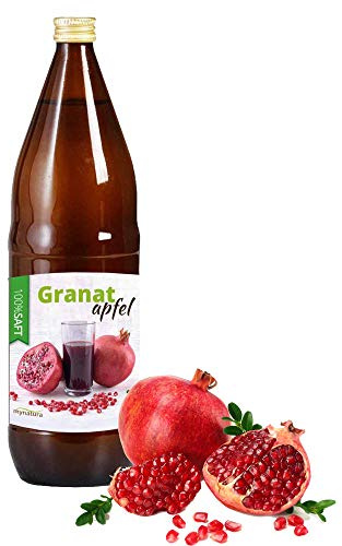 Mynatura Granatapfelsaft 100% Direktsaft naturtrüb I 3 L I Muttersaft I ohne Zusätze I Vitaminreich I Naturprodukt I Fruchtsaft I Saft I Dessert I Glaslasche (3 L)