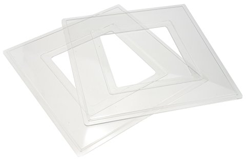 kenable Light Switch Surround Finger Plate Transparent Clear [2 Pack] [1 Pack]