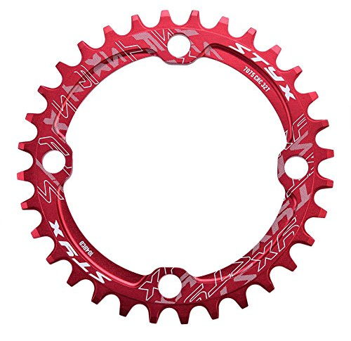 GOTOTOP Kettenblatt, Mountainbike Singlespeed Fahrrad Kettenblatt 104 mm BCD 32/34/36/Pin Kurbel Kette Ring für Rennräder, BMX Fahrrad