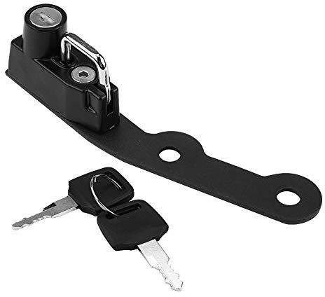 KIMISS Candado para casco de moto, para MT-09 FZ-09 FJ-09 XSR900, gancho de montaje en aleación, diseño compacto y seguro, accesorio para motocicleta