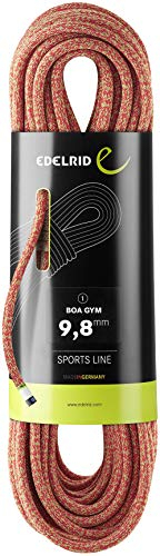 EDELRID Kletterseil Boa Gym 9,8mm Hallenseil, Länge:40 Meter, Farbe:940 red-Green