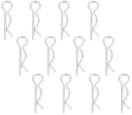 50 stücke R Typ Splint Clips 1 * 18mm Verzinkte Haltestifte Federklemmen Haarnadel Schlüsselverschluss Montage Sortiment Kit