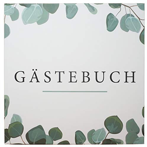 Presentou Gästebuch mit Hardcover 21x21cm | 64 weiße Seiten zum selbst gestalten | Fotobuch zur Hochzeit Taufe oder Geburtstag | Hochzeits-Buch Hochzeits-Album Hochzeits-Geschenk Hochzeits-gästebuch