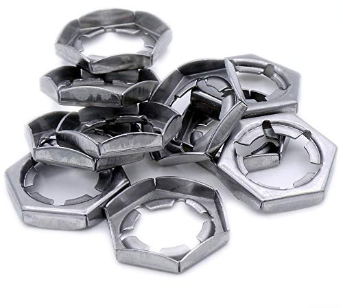 M8 (8mm) Counter Nuts - Stainless Steel (A2) (Pack of 20)
