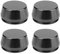 Nabenkappen 57Mm Schwarz,Radnabenkappen Aluminium,Radkappe,4Pcs 56Mm/2.2In Universalfelge Mittelkappe Nabenabdeckung Aluminium Alloy Modified Part(Schwarz)