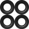 4 Pieces Metal Lamp Shade Reducer Ring for ES/E27 to BC/B22 Plate Light Fitting Lampshade Washer Adaptor Converter(Black)