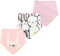 CuteOn Baby Drool Lätzchen, Unisex 3PCS Absorbierender Baumwolle Dreieck Bib mit Druckknöpfen for Boys Girls 52 Hase mit langen Ohren
