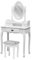 AVC Designs Dressing Table, Mirror & Stool Set (3 Drawer)
